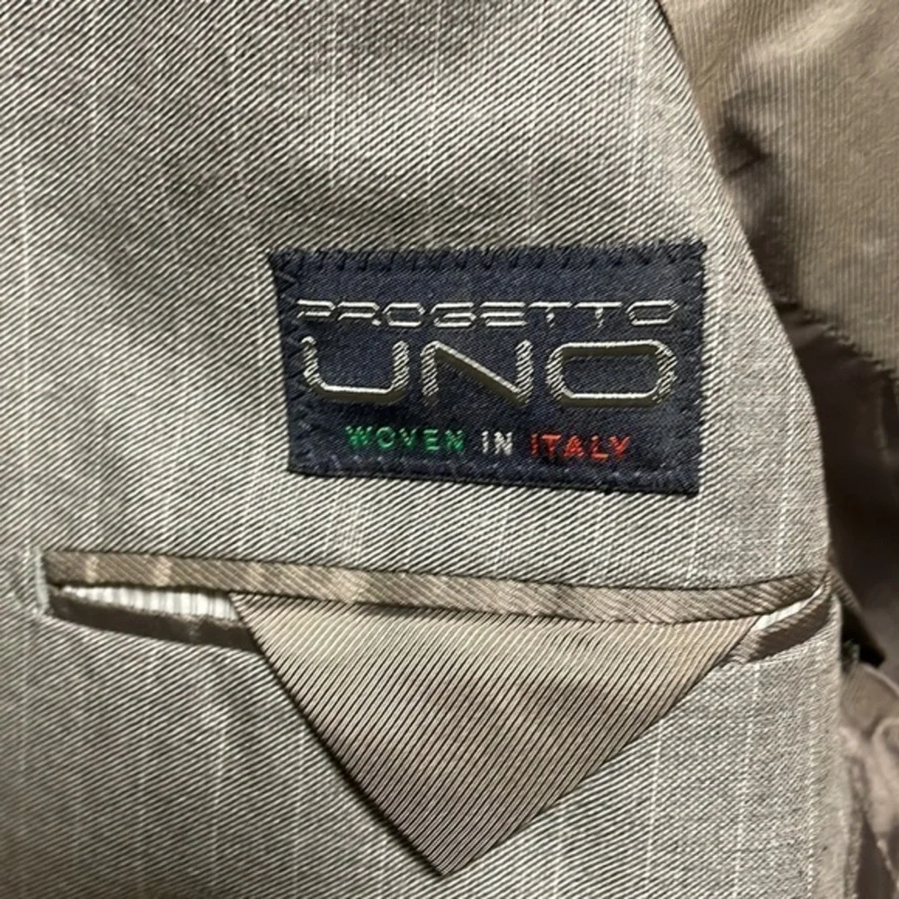 Banana Republic NWT Men’s Progetto‎ Uno Slim Fit Sport Coat Grey Striped 40R